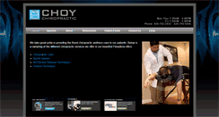 Desktop Screenshot of choychiropractic.com