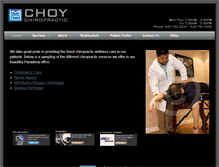 Tablet Screenshot of choychiropractic.com